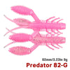 Tsurinoya 6Pcs/Lot 82MM Soft Craw Bait