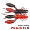 Tsurinoya 6Pcs/Lot 82MM Soft Craw Bait