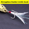 Proleurre 7g 10g 15g Luminous Spoon with Feather Treble Hook