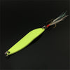 FISHINAPOT 1pc Luminous Spoon with Freathered Treble Hook 5g/7g/10g/13g