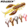 WDAIREN 5Pcs/Set 5cm 2g Fishy Smell Crawfish Silicone Lure