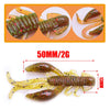 WDAIREN 5Pcs/Set 5cm 2g Fishy Smell Crawfish Silicone Lure