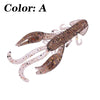 WDAIREN 5Pcs/Set 5cm 2g Fishy Smell Crawfish Silicone Lure