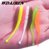WDAIREN 10pcs/Lot Soft Plastic Worm 6cm 0.6g
